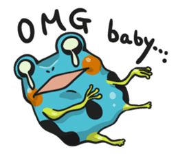 Blue dendrobates (English ver) sticker #3697173