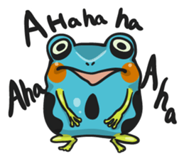 Blue dendrobates (English ver) sticker #3697176