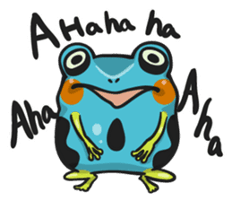 Blue dendrobates (English ver) sticker #3697176