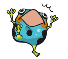Blue dendrobates (English ver) sticker #3697177