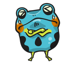 Blue dendrobates (English ver) sticker #3697180