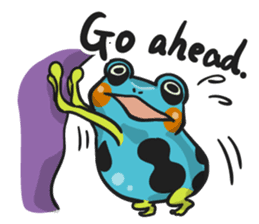 Blue dendrobates (English ver) sticker #3697184