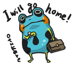 Blue dendrobates (English ver) sticker #3697187