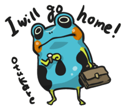 Blue dendrobates (English ver) sticker #3697187