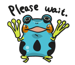 Blue dendrobates (English ver) sticker #3697190