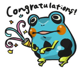 Blue dendrobates (English ver) sticker #3697192