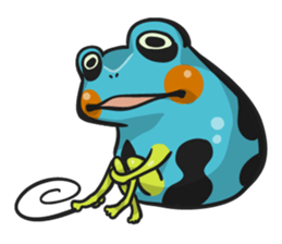 Blue dendrobates (English ver) sticker #3697193