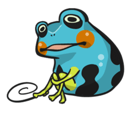 Blue dendrobates (English ver) sticker #3697193