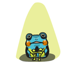 Blue dendrobates (English ver) sticker #3697194
