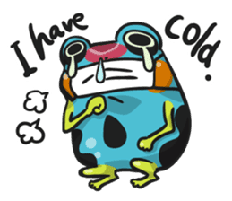 Blue dendrobates (English ver) sticker #3697195