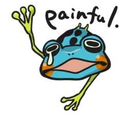 Blue dendrobates (English ver) sticker #3697196