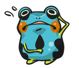 Blue dendrobates (English ver) sticker #3697198