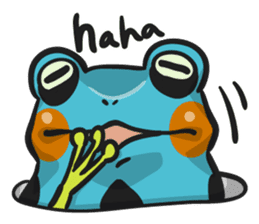 Blue dendrobates (English ver) sticker #3697199