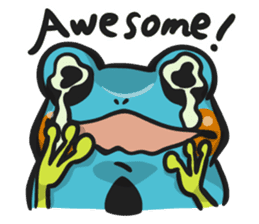 Blue dendrobates (English ver) sticker #3697200