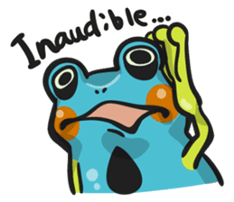 Blue dendrobates (English ver) sticker #3697202