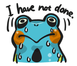 Blue dendrobates (English ver) sticker #3697203