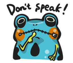 Blue dendrobates (English ver) sticker #3697205