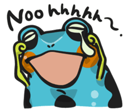 Blue dendrobates (English ver) sticker #3697206