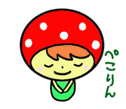 Pretty mushrooms sticker #3699007