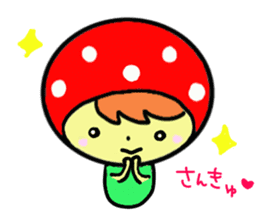 Pretty mushrooms sticker #3699011