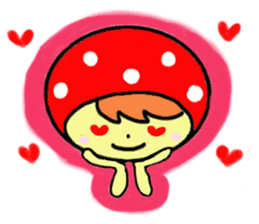 Pretty mushrooms sticker #3699025
