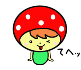 Pretty mushrooms sticker #3699026