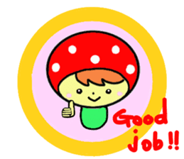 Pretty mushrooms sticker #3699032