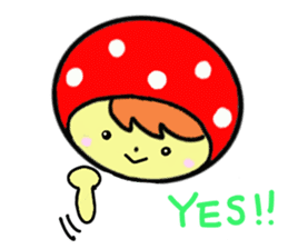 Pretty mushrooms sticker #3699040
