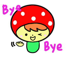 Pretty mushrooms sticker #3699041