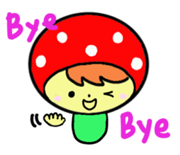 Pretty mushrooms sticker #3699041
