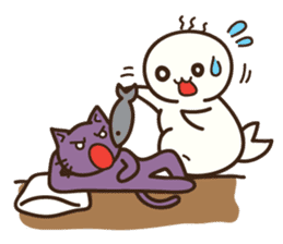 The Stupid Seal and the Moody Cat (ENG) sticker #3699208