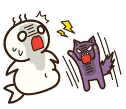 The Stupid Seal and the Moody Cat (ENG) sticker #3699237