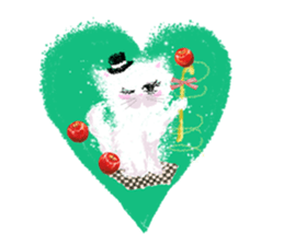 Fluffy pretty cat! Her name is bianca. sticker #3700571