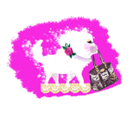 Fluffy pretty cat! Her name is bianca. sticker #3700580