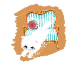 Fluffy pretty cat! Her name is bianca. sticker #3700584