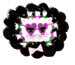 Fluffy pretty cat! Her name is bianca. sticker #3700585