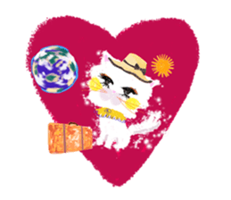 Fluffy pretty cat! Her name is bianca. sticker #3700590