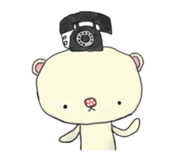 Beans bear "Poe" sticker #3701384