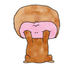 Beans bear "Poe" sticker #3701400