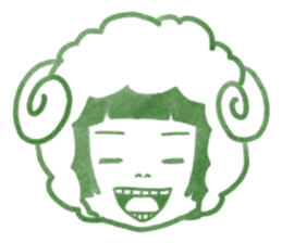 The sheep year.  SACHIKO sticker #3702455