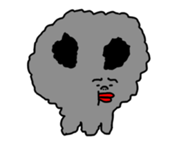 Gray smoke man sticker #3702674