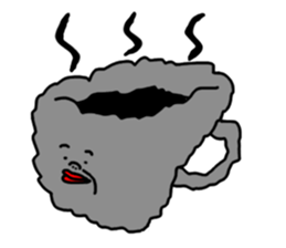 Gray smoke man sticker #3702682