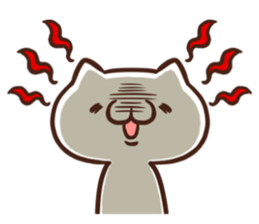 Japanese white cat Sticker. sticker #3702962