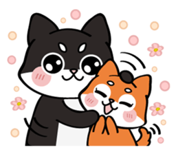 Shiba couple sticker #3703584