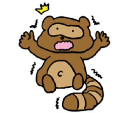 Loose Asian Racoon sticker #3705572