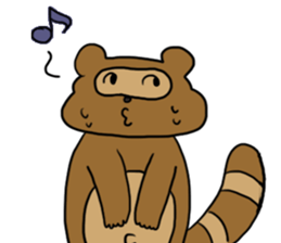 Loose Asian Racoon sticker #3705590