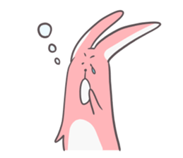 Slim body rabbit sticker #3705694