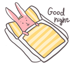 Slim body rabbit sticker #3705695