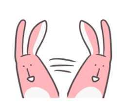 Slim body rabbit sticker #3705696