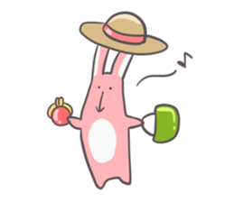 Slim body rabbit sticker #3705697